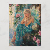 Beautiful Fairy at the Waterfall Briefkaart (Voorkant)
