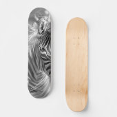 Beautiful Fantasy Gray Scale Zebra Skateboard (Voorkant)