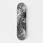 Beautiful Fantasy Gray Scale Zebra Skateboard (Voorkant)