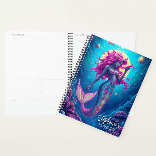 Beautiful Fantasy Mermaid Siren Planner (Display)