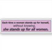 Beautiful feminist quotes sticker (Voorkant)