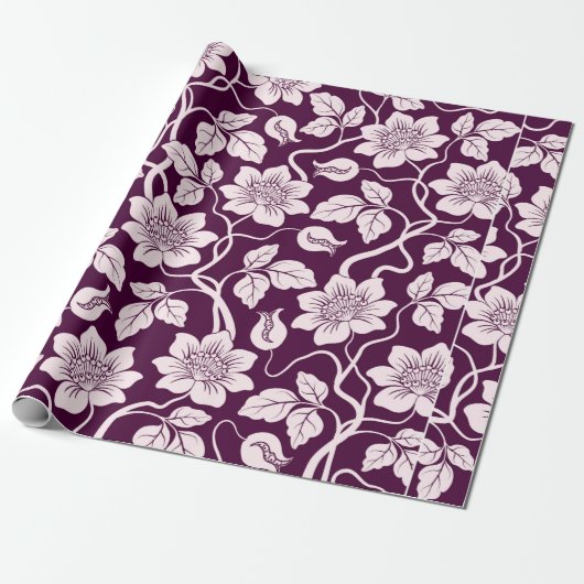 Beautiful Floral Background Cadeaupapier (Uitgerold)