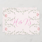 Beautiful Floral  Kaart (Voorkant / Achterkant)