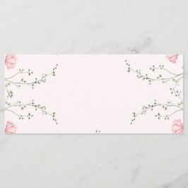 Beautiful Floral  Menu