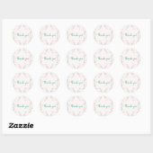 Beautiful Floral Ronde Sticker (Vel)