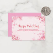 Beautiful Floral Wedding Invitation Template (Devant/Arrière en situation)