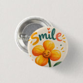 beautiful flower button (Voorkant /achterkant)