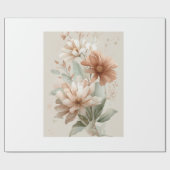beautiful flower design cadeaupapier (Vlak)