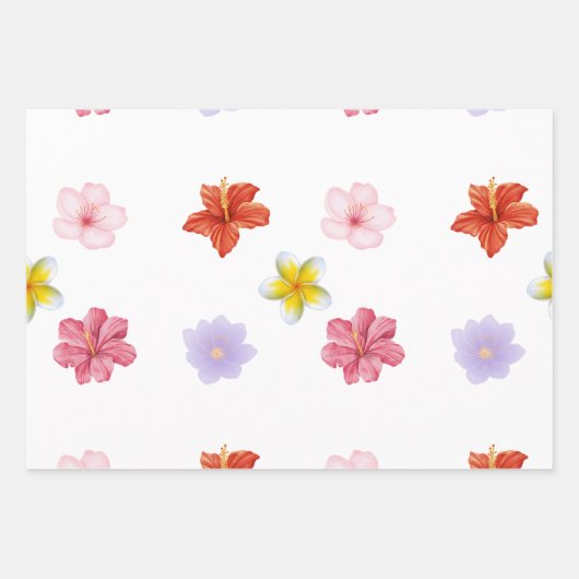 Beautiful Flower Gift Wrap Inpakpapier Vel (Voorkant)