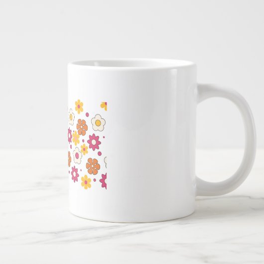 Beautiful flower pattern mug (Droite)