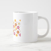 Beautiful flower pattern mug extra grote beker (Rechts)