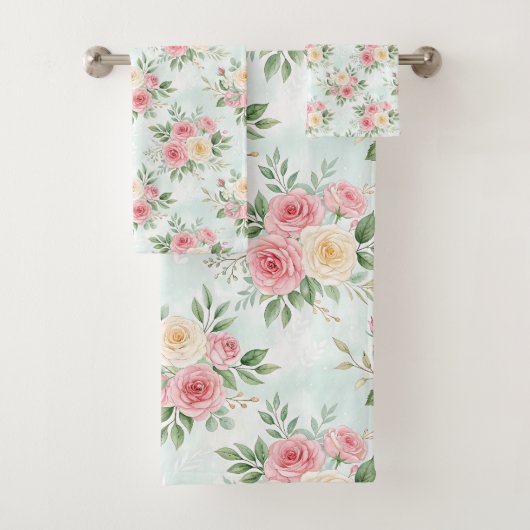 Beautiful Flowers in Pastel Color on Light Blue  (En situation)