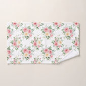 Beautiful Flowers in Pastel Color on White (Serviette à main)