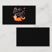 Beautiful Fox Cherry Blossom Japan Visitekaartje (Voorkant / Achterkant)