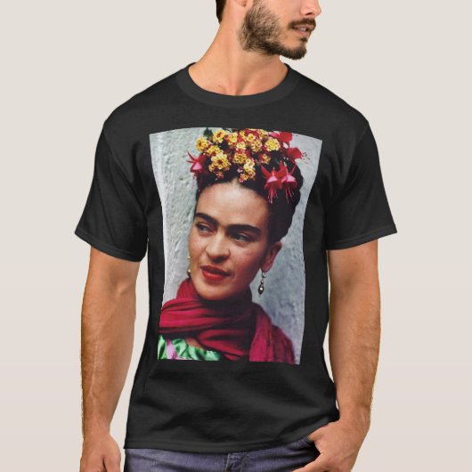 Beautiful Frida kahlo art flower gift for fans Ess T-shirt (Voorkant)
