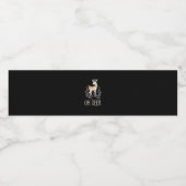 Beautiful Funny Deer Oh Deer Modern Design Waterfles Etiket (Enkel label)