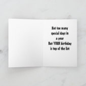 BEAUTIFUL "GEELDE ROSE" HAPPY BIRTHDAY KAART (Binnen)