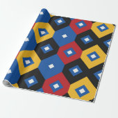 Beautiful geometric pattern cadeaupapier (Uitgerold)