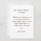 Beautiful Glass Globe Wedding Bedankkaart (Achterkant)