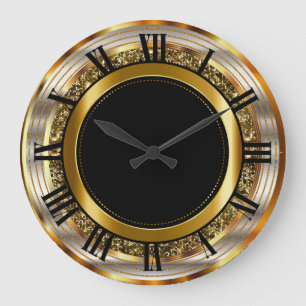 Beautiful Gold and Black Grote Klok