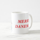 Beautiful Great Dane Christmas Coffee Mug (Devant droit)