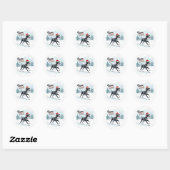 Beautiful Great Dane greeting card Ronde Sticker (Vel)