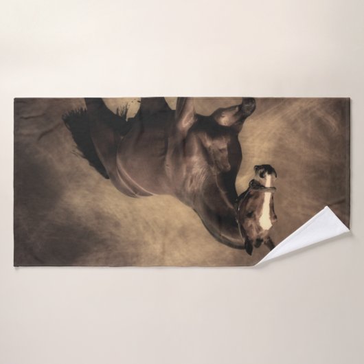 Beautiful horse throw pillow (Serviette de bain)