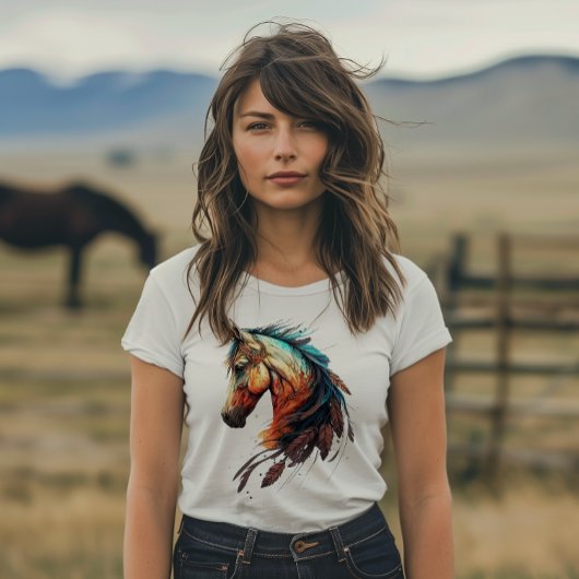 Beautiful Horse with Feathers T-shirt