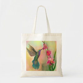 Beautiful Hummingbird and Flower Tote Bag