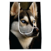 Beautiful Husky Throw Pillow Medium Cadeauzakje (Achterkant)