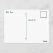 Beautiful Impasto Whale Oceanic Keep in Touch Briefkaart (Achterkant)