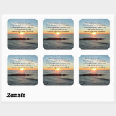 BEAUTIFUL ISAIAH 41:10 SUNRISE VIERKANTE STICKER (Vel)