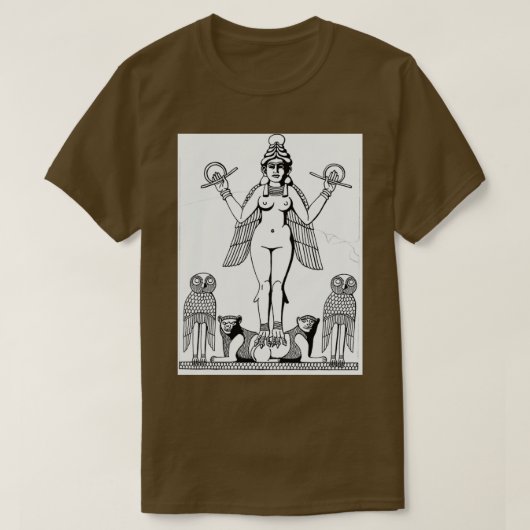 Beautiful Ishtar Goddess of Eroticism T-shirt (Design voorkant)
