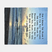 BEAUTIFUL JEREMIAH 29:11 SCRIPTURE VERSE FLEECE DEKEN (Voorkant (Horizontaal))