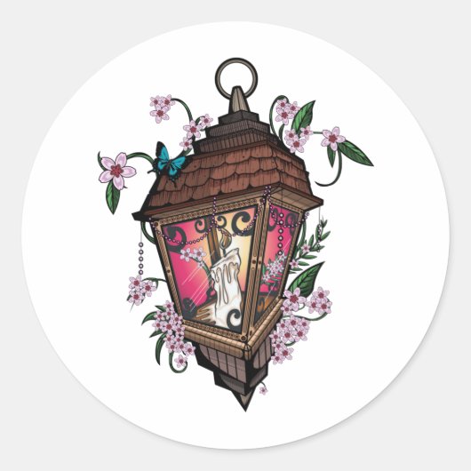 Beautiful Lantern Ronde Sticker (Voorkant)