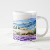 Beautiful lavender fields art extra grote beker (Rechts)