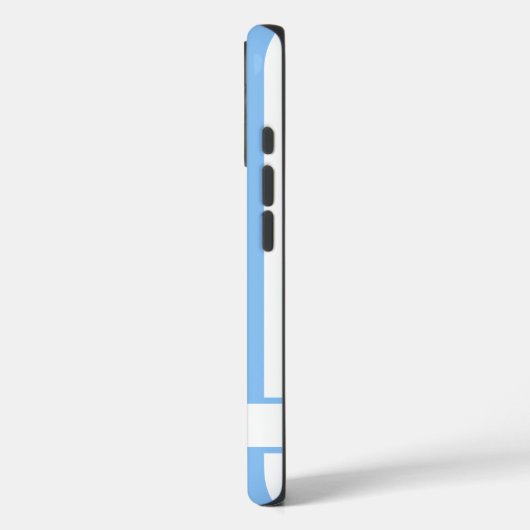 Beautiful Light Blue Striped Personalized Case-Mate iPhone Case (Achterkant / Links)