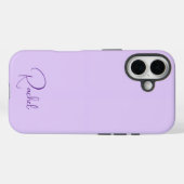 Beautiful Light Purple Personalized Name Case-Mate iPhone Case (Achterkant (horizontaal))