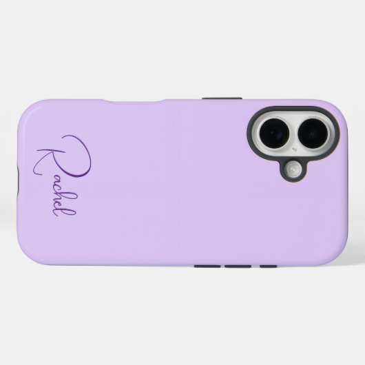 Beautiful Light Purple Personalized Name Case-Mate iPhone Case (Achterkant (horizontaal))
