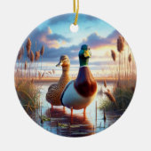 Beautiful Mallard Ducks Keepsake Keramisch Ornament (Voorkant)