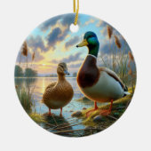 Beautiful Mallard Ducks Keepsake Keramisch Ornament (Voorkant)