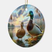 Beautiful Mallard Ducks Keepsake Keramisch Ornament (Links)