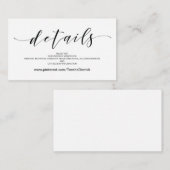 Beautiful Mariage Website Details Carte de boîtier (Devant / Derrière)