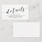 Beautiful Mariage Website Details Carte de boîtier (Devant / Derrière)