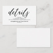 Beautiful Mariage Website Details Carte de boîtier (Devant / Derrière)