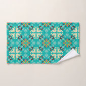 💚 Beautiful mint and yellow Azulejos (Serviette à main)