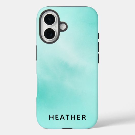 Beautiful Mint Green Personalized  Case-Mate iPhone Case (Achterkant)