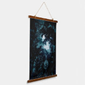 Beautiful Moon Glow Though Trees Hangend Wandkleed (Gebogen)