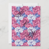 Beautiful Nature Peonies Wedding Kaart (Achterkant)