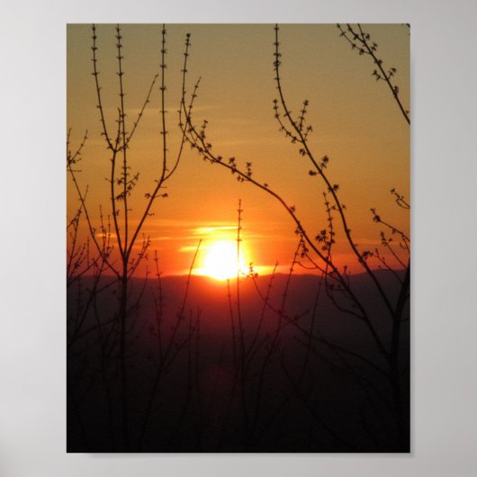 Beautiful Nature Sunset Poster Imprimer l'image (Devant)